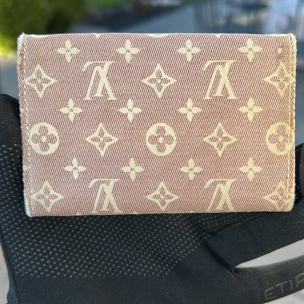 Louis Vuitton monogram Idylle canvas 6 ring key holder / card holder burgundy - Picture 3 of 16